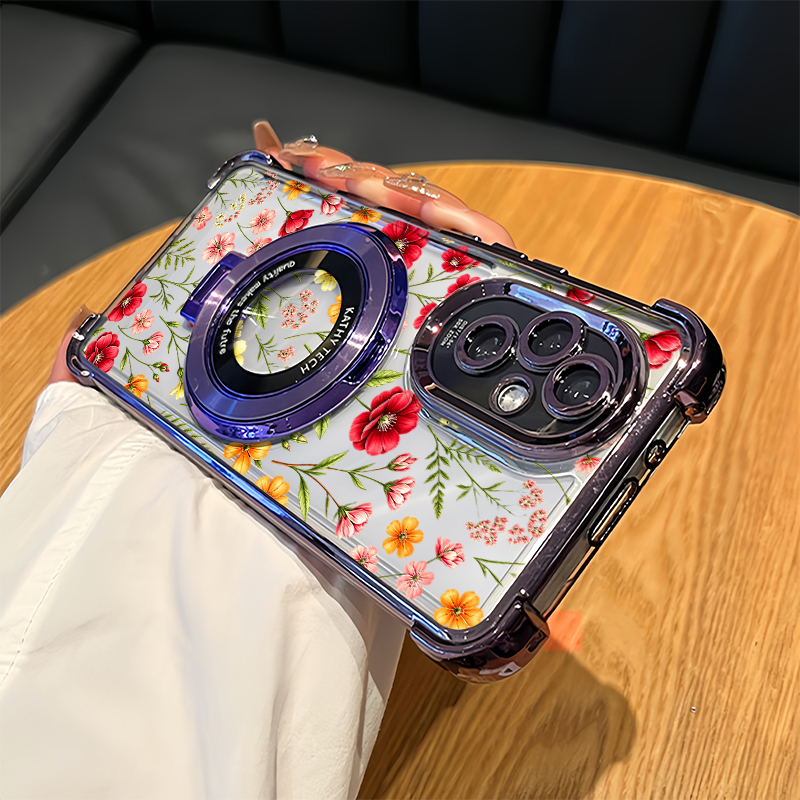 Vivo V40 - Casing Ponsel Motif Bunga Untuk Vivo