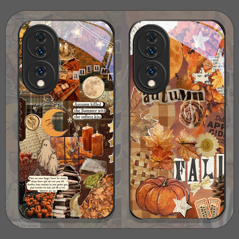 Huawei Mate 60 - Casing ponsel dengan motif daun musim