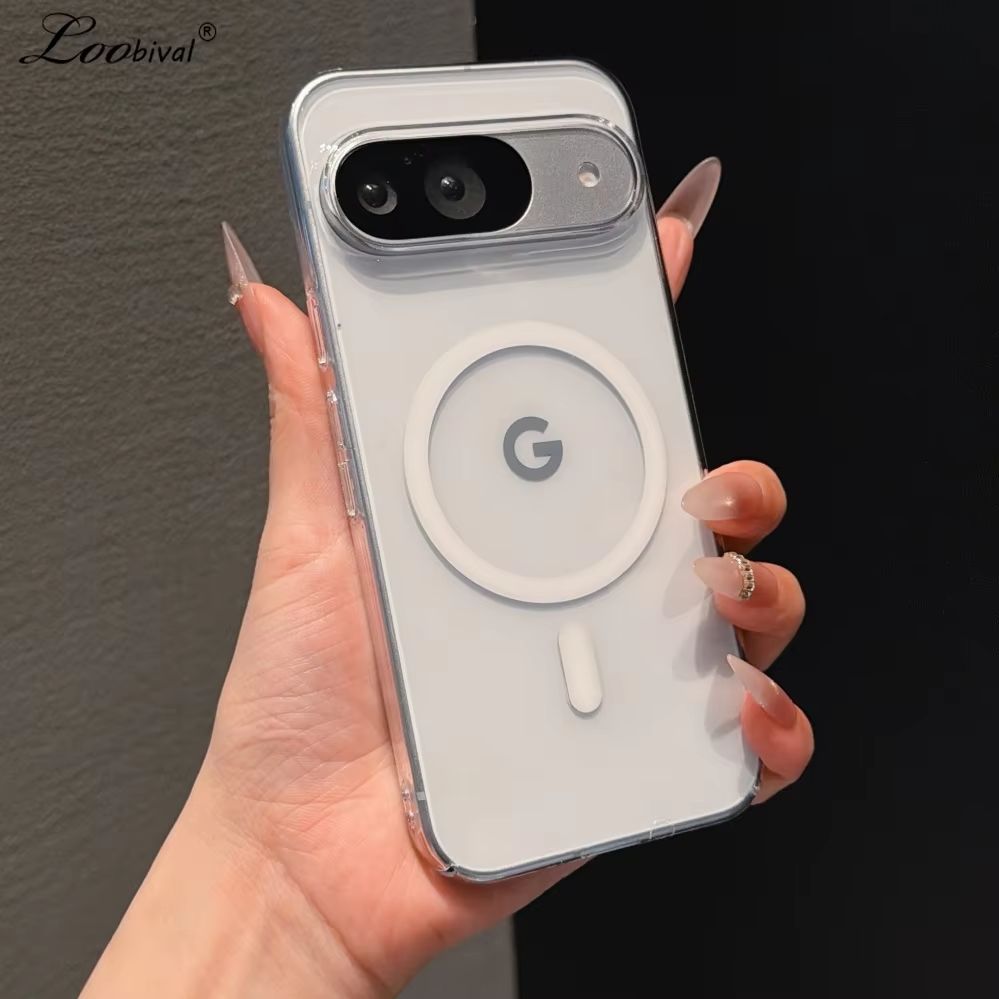 Google Pixel 9 Pro - Transparan untuk Casing PC Keras Magsafe