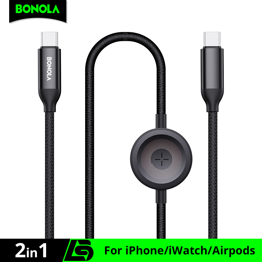 Kabel Charger Magnetik Bonola  - Apple Iphone 15 ulasan dan harga