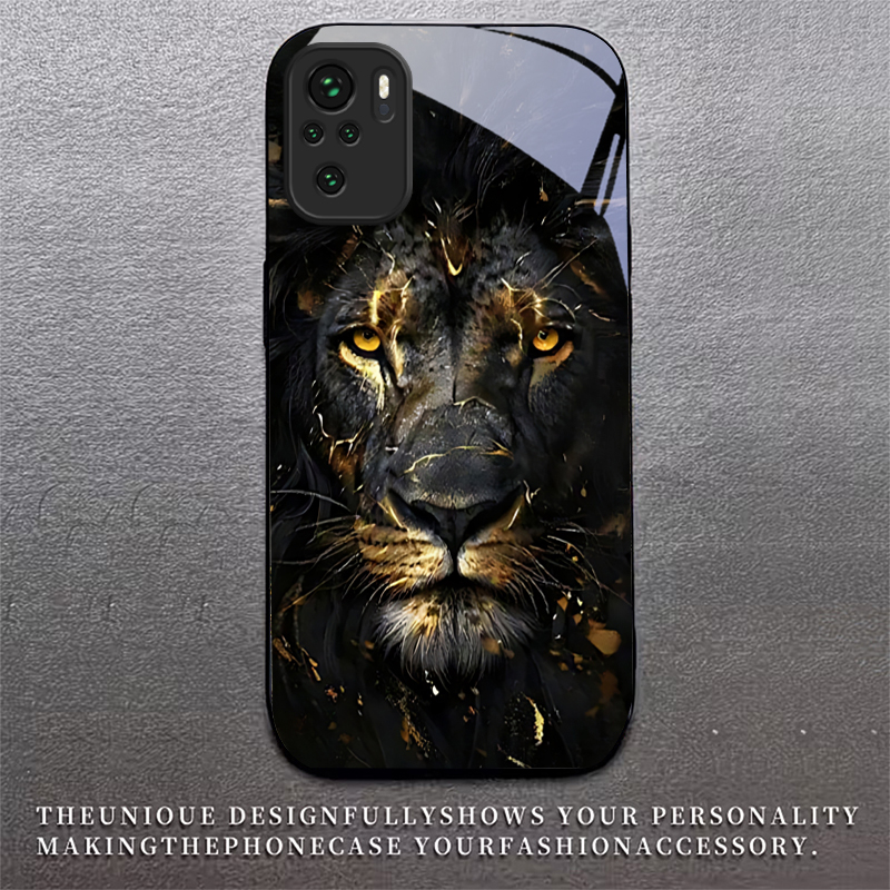Casing Ponsel Kaca Hitam Emas  - Xiaomi Redmi Note 14 ulasan dan harga