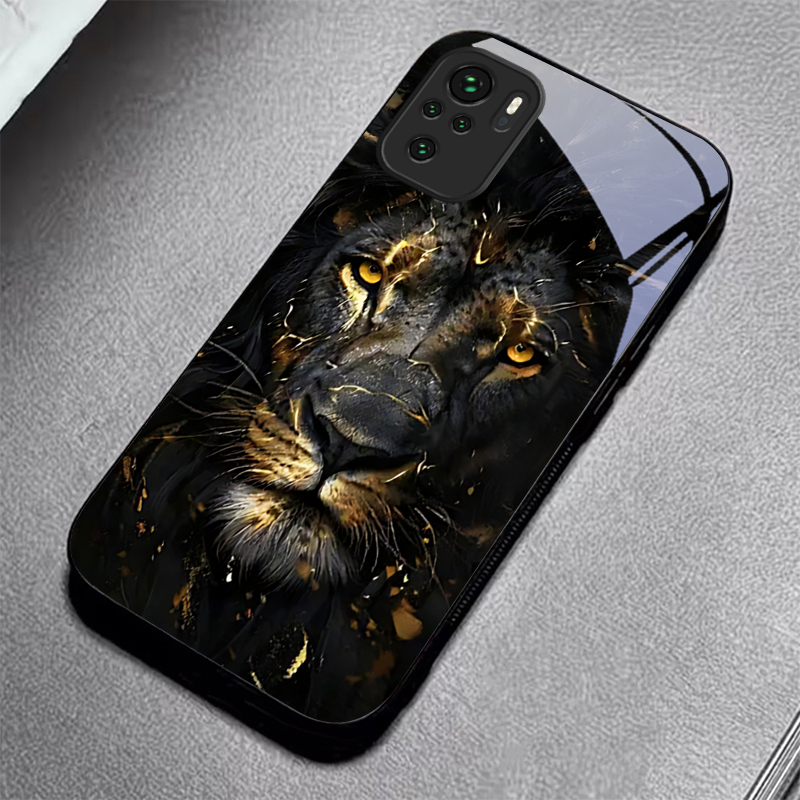 Casing Ponsel Kaca Hitam Emas  - Xiaomi Redmi Note 14 ulasan dan harga