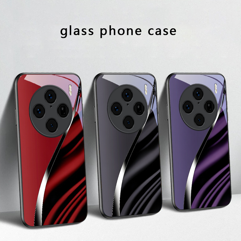 Casing Ponsel Kaca Hitam Lipat - Vivo V40 ulasan dan harga