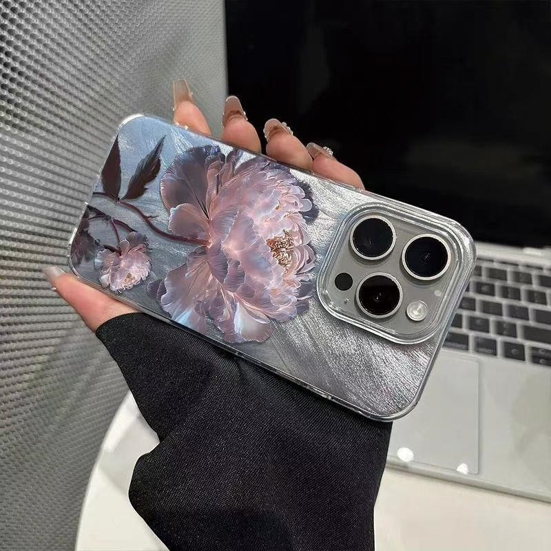 Casing Ponsel Motif Bunga Peon - Samsung Galaxy A55 ulasan dan harga