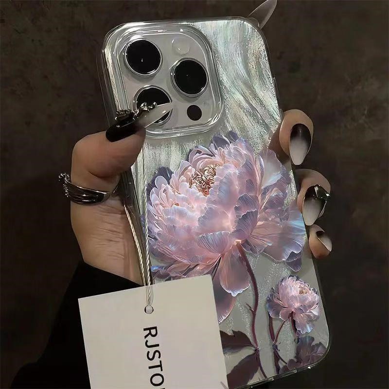 Casing Ponsel Motif Bunga Peon - Samsung Galaxy A55 ulasan dan harga
